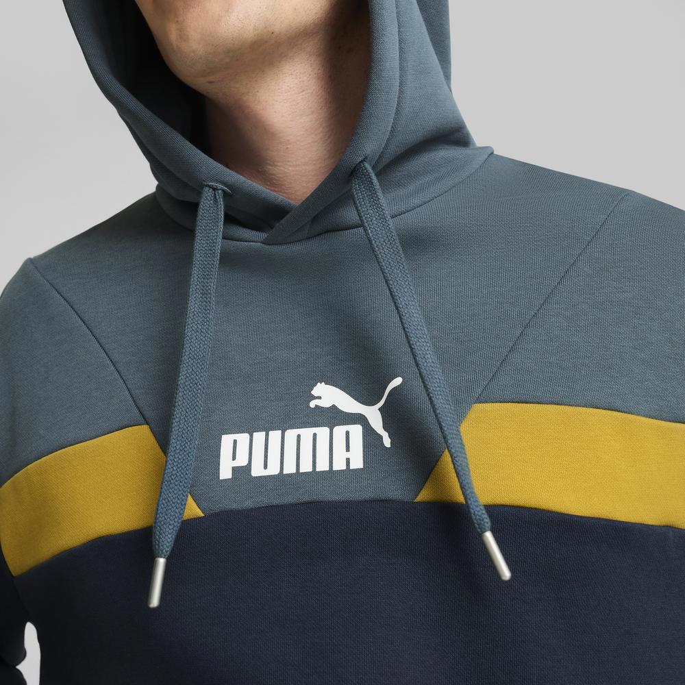 PUMA 基本系列Power撞色長厚連帽T恤 男性