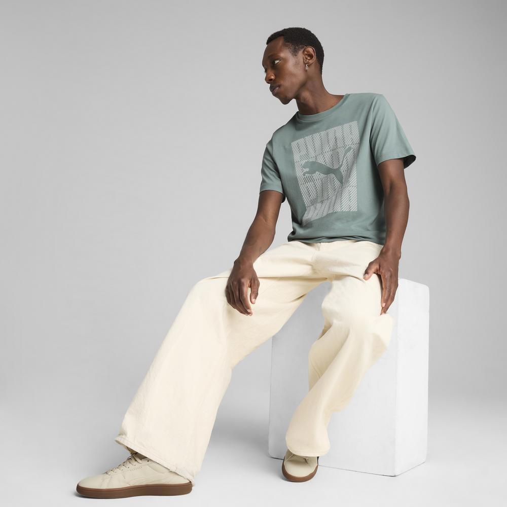 PUMA 基本系列Wording短袖T恤 男性