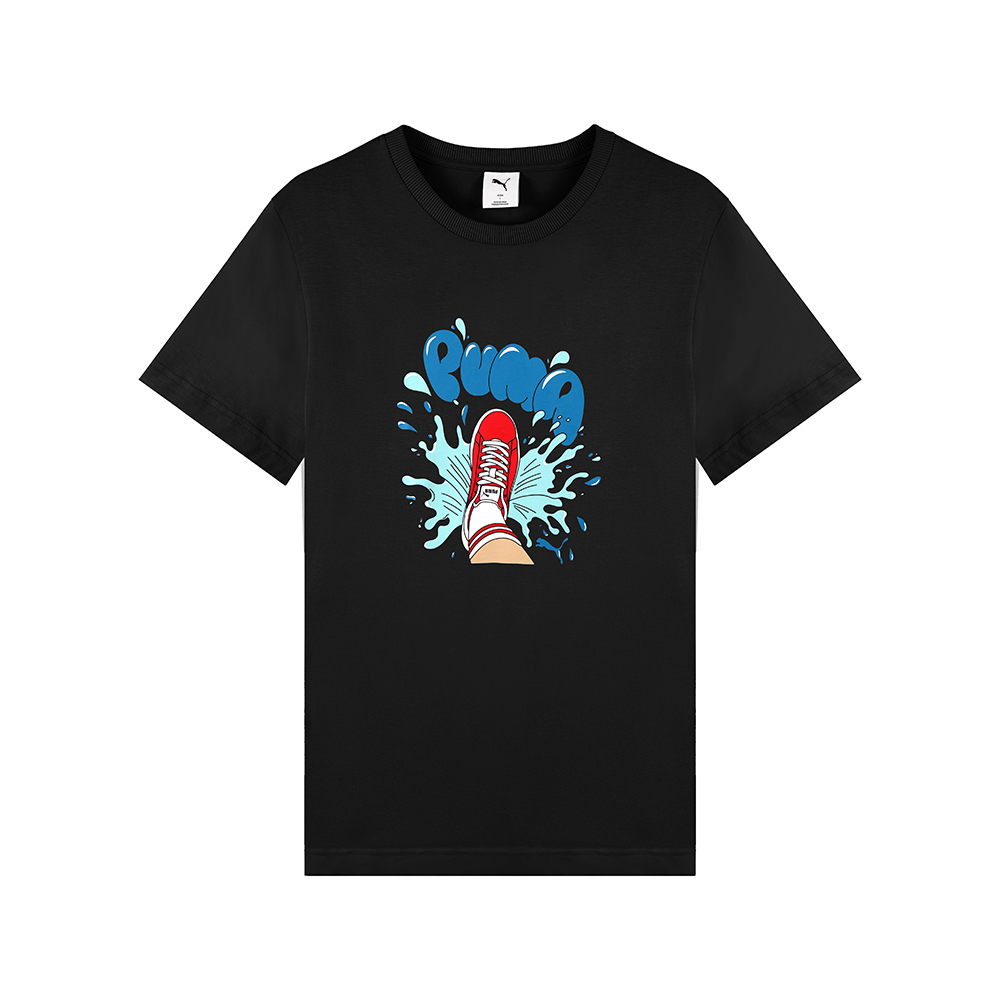 PUMA BT系列踏水Logo短袖T恤 男性