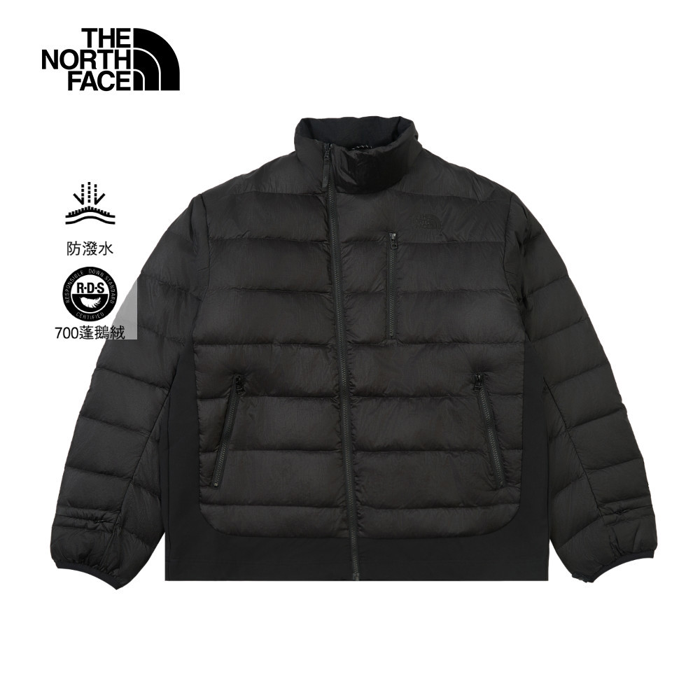 UE男款黑色DWR防潑水羽絨外套｜8E5ZJK3