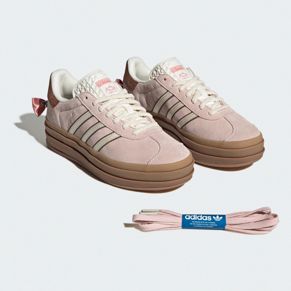 Adidas DISNEY 瑪麗貓 X GAZELLE BOLD 運動休閒鞋｜平滑皮革鞋面加上經－运
