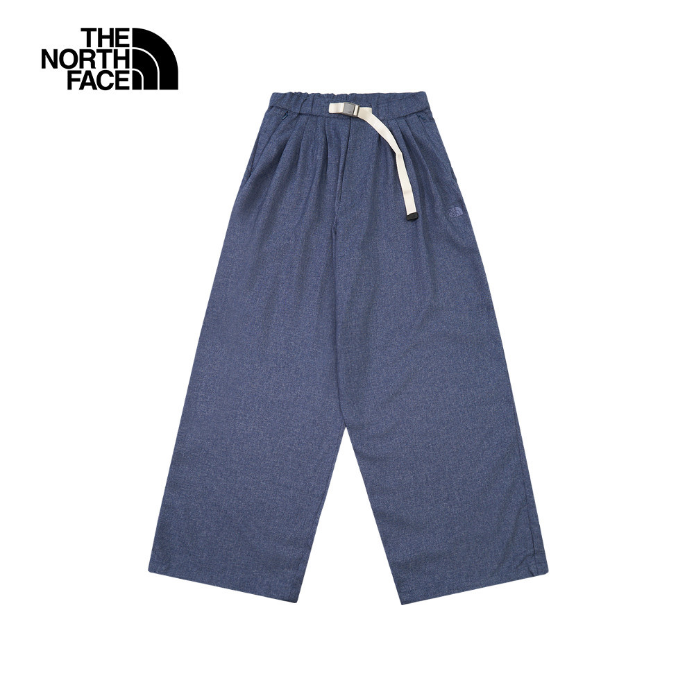 UE女款藍色DWR防潑水休閒長褲｜8E6NBOT