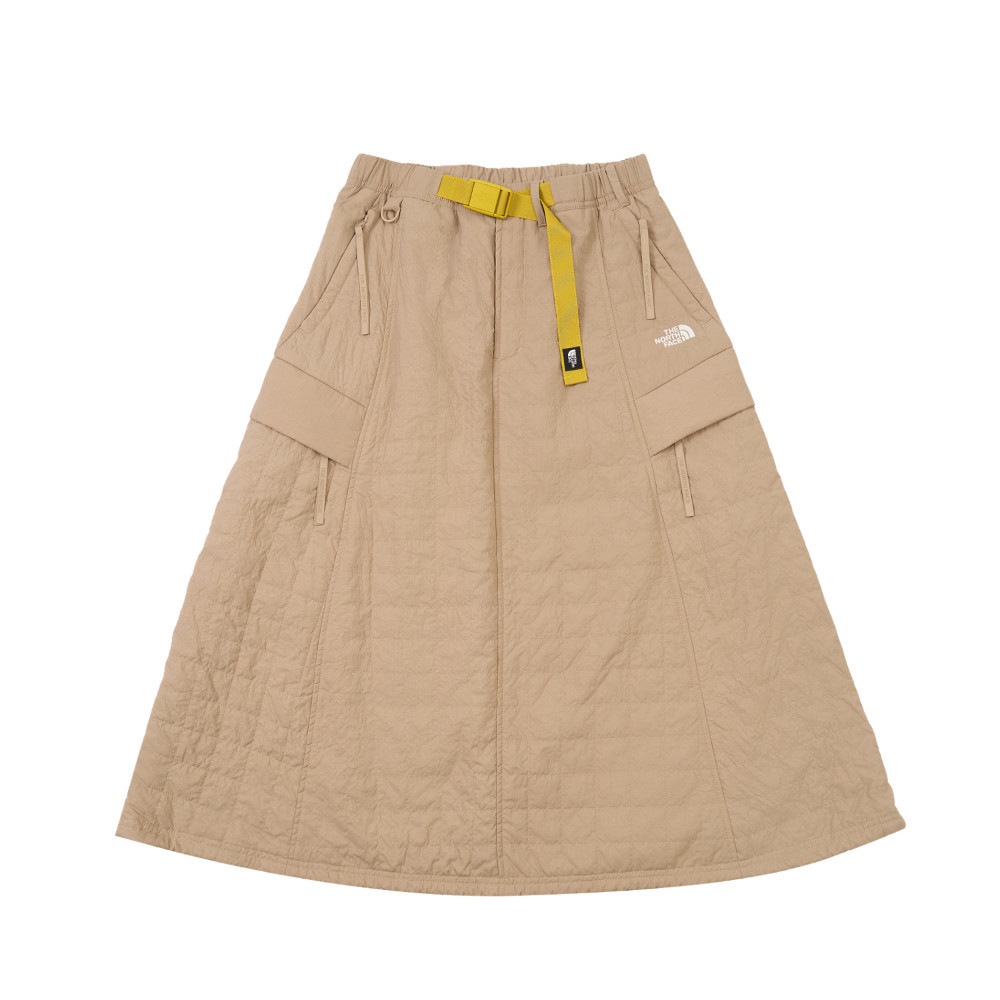 UE女款棕色DWR防潑水長裙｜8E7BBOX