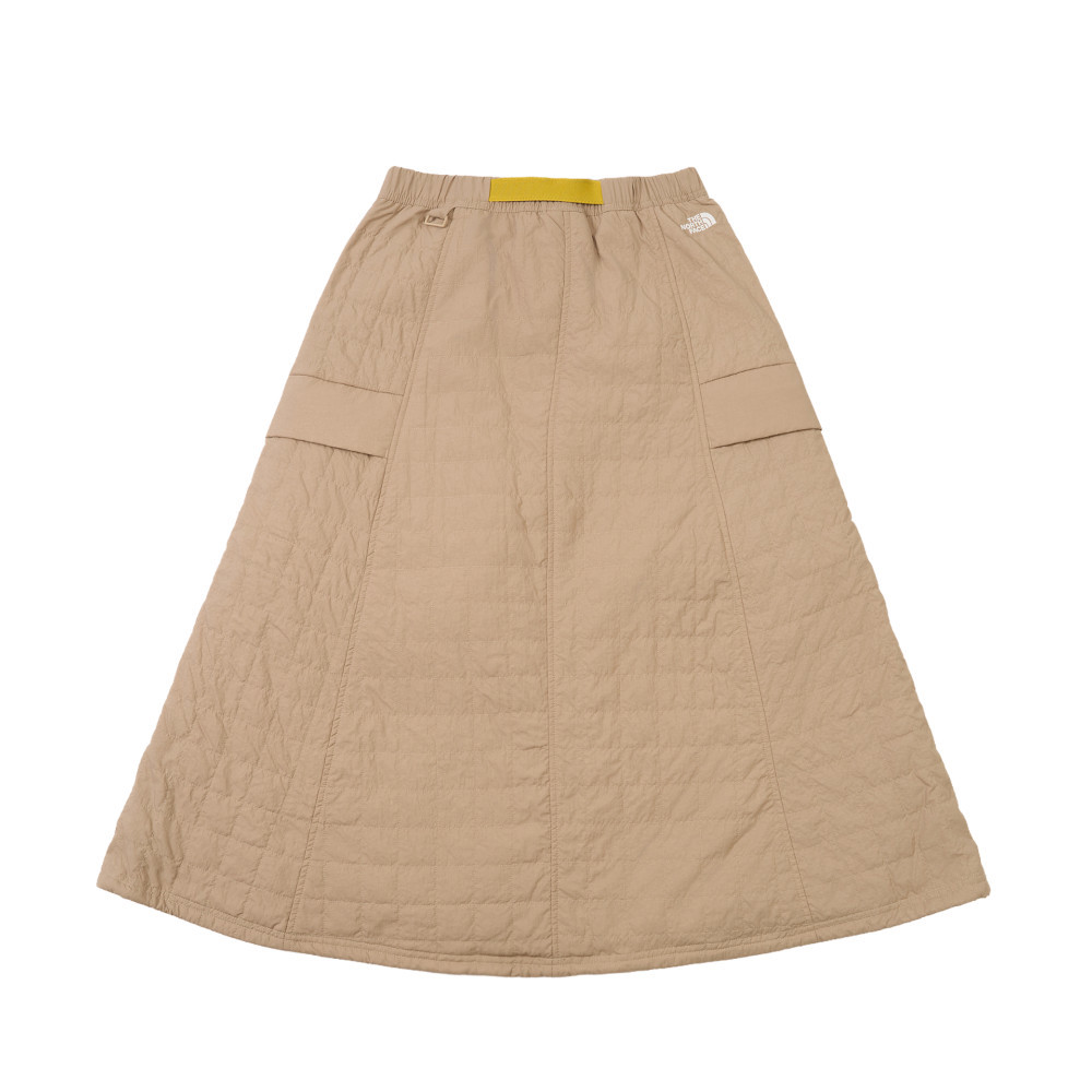 UE女款棕色DWR防潑水長裙｜8E7BBOX