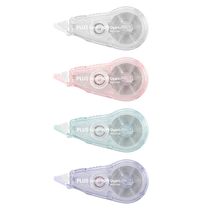 PLUS WH-2105 靜音修正帶(12M)-透明/紫/粉紅/綠