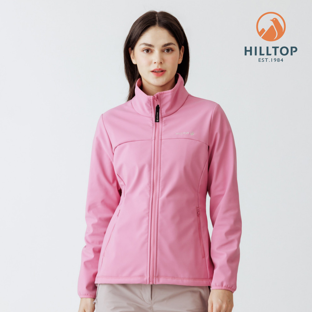 【Hilltop山頂鳥】WINDSTOPPER防風透氣保暖刷毛外套 (可銜接GORE-TEX外件) 女款 粉 | PH22XF33ECF0
