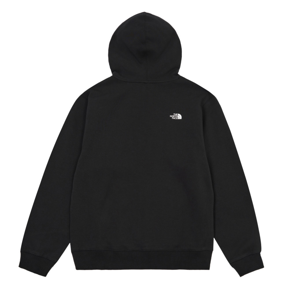 The North Face北面女款黑色蝴蝶LOGO印花長袖帽T｜8F0EJK3