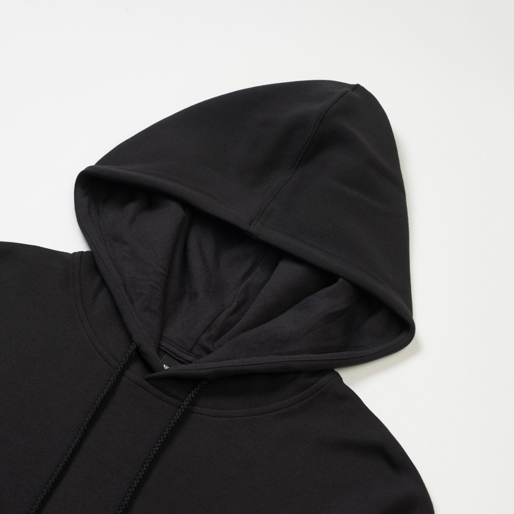 The North Face北面男款黑色大尺寸印花長袖帽T｜8F0QJK3