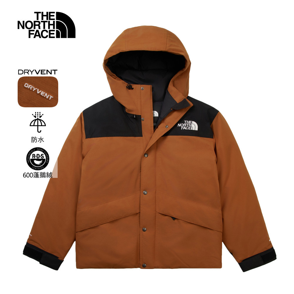 The North Face北面男款橘色DRYVENT防水羽絨外套｜8FGHC79｜运动品牌专卖