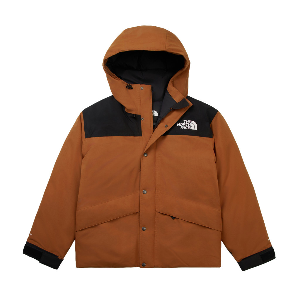 The North Face北面男款橘色DRYVENT防水羽絨外套｜8FGHC79