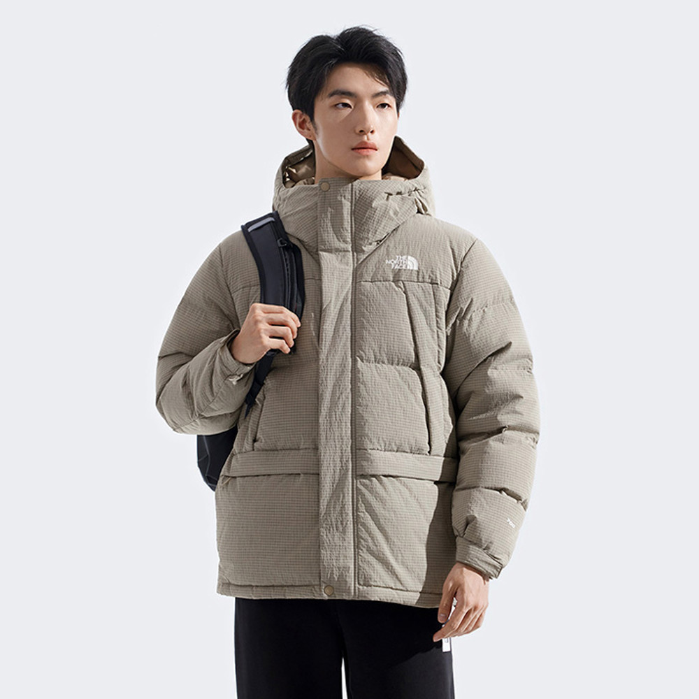 The North Face北面男款棕色DWR防潑水羽絨外套｜8DUJBOX