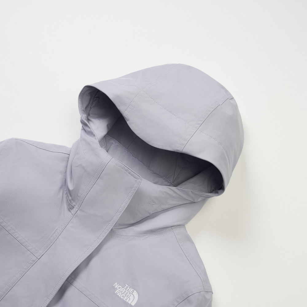 The North Face北面女款紫色DRYVENT防水三合一外套｜8ED6BOB