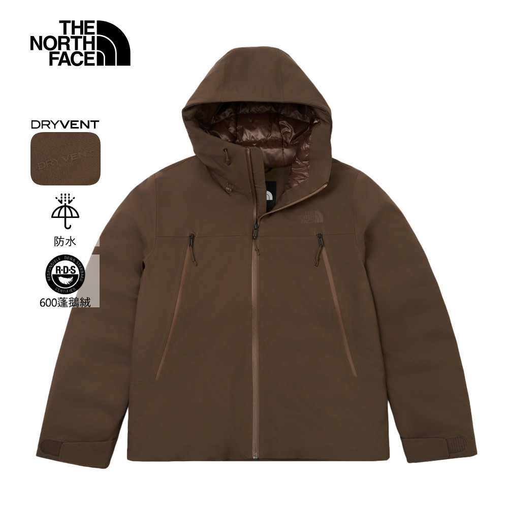 The North Face北面女款棕色DWR防潑水羽絨外套｜8FJY1OI