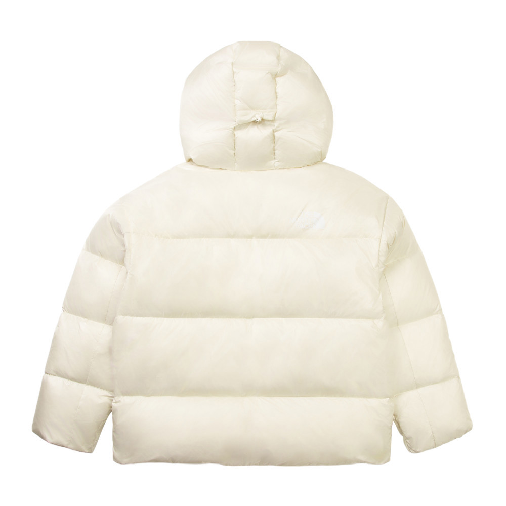 The North Face北面男女款米白色DWR防潑水羽絨外套｜8DQBQLI