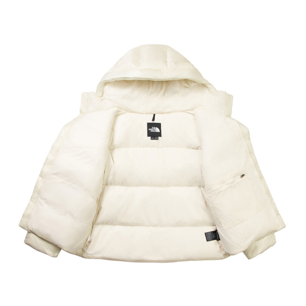 The North Face北面男女款米白色DWR防潑水羽絨外套｜8DQBQLI