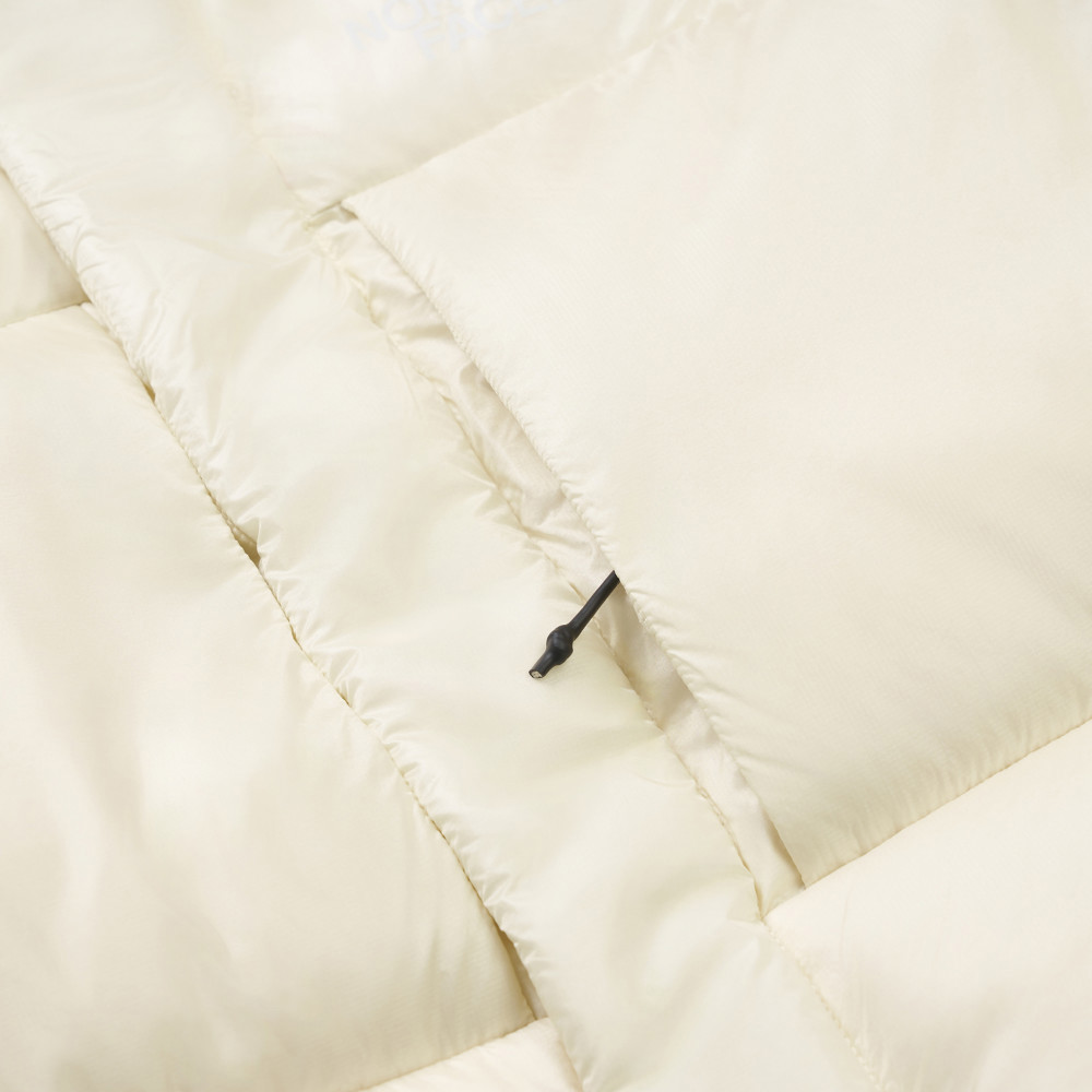 The North Face北面男女款米白色DWR防潑水羽絨外套｜8DQBQLI