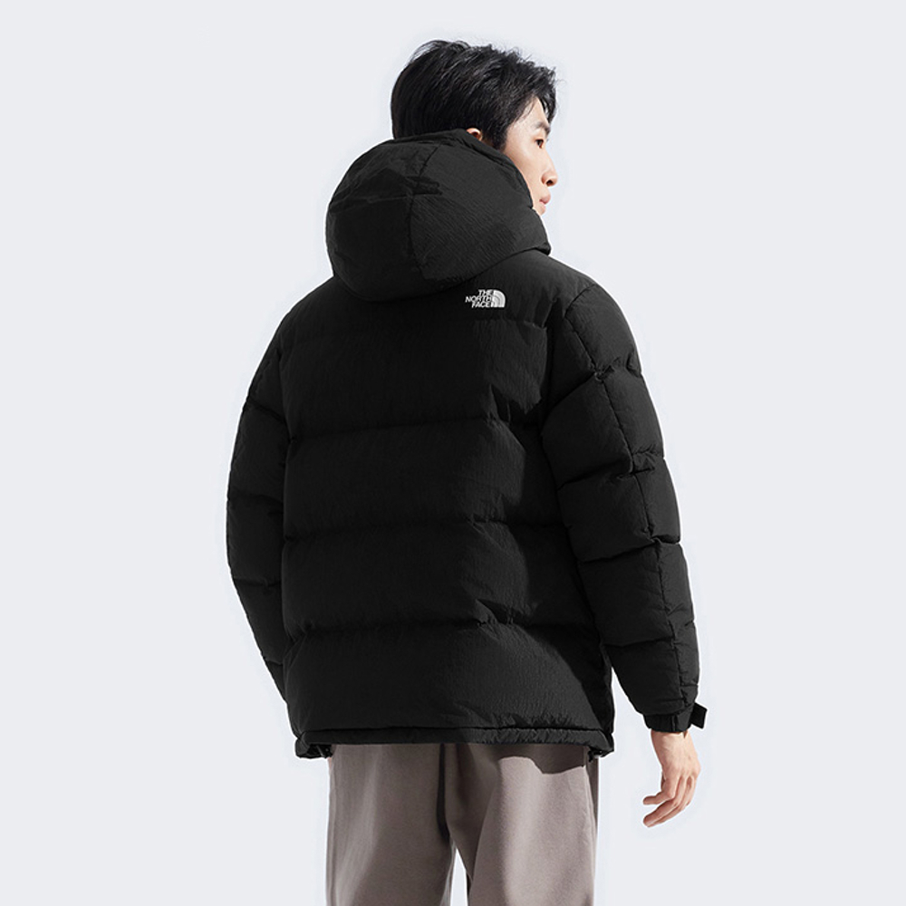 The North Face北面男款黑色DWR防潑水羽絨外套｜8DUJJK3