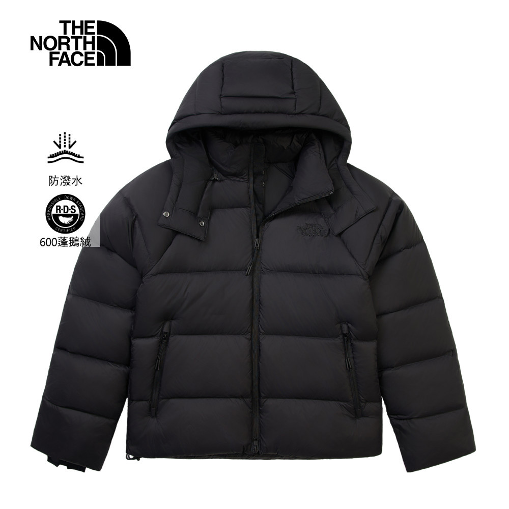 The North Face北面女款黑色DWR防潑水羽絨外套｜8ENCJK3