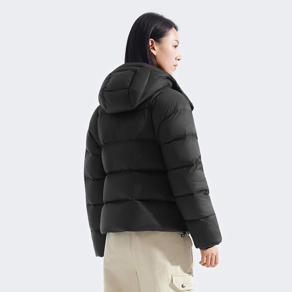 The North Face北面女款黑色DWR防潑水羽絨外套｜8ENCJK3