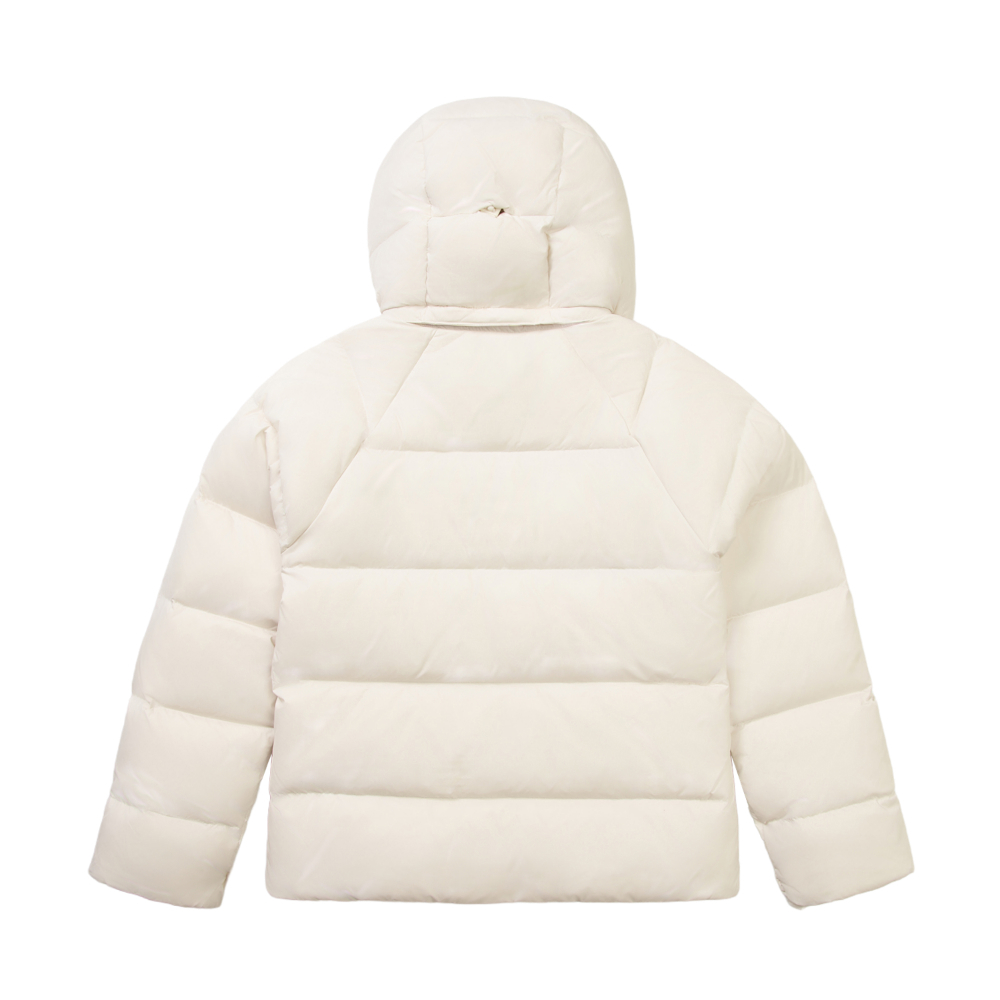 The North Face北面女款米白色DWR防潑水羽絨外套｜8ENCQLI