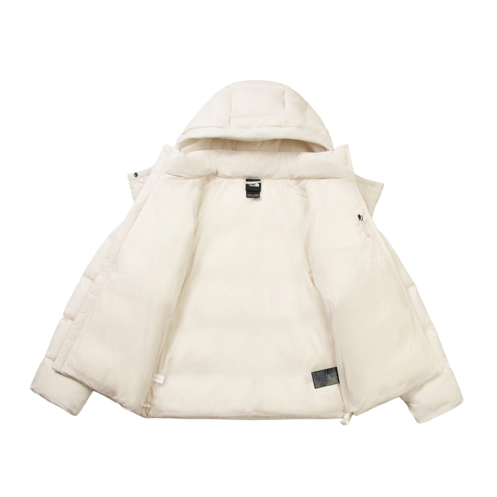 The North Face北面女款米白色DWR防潑水羽絨外套｜8ENCQLI