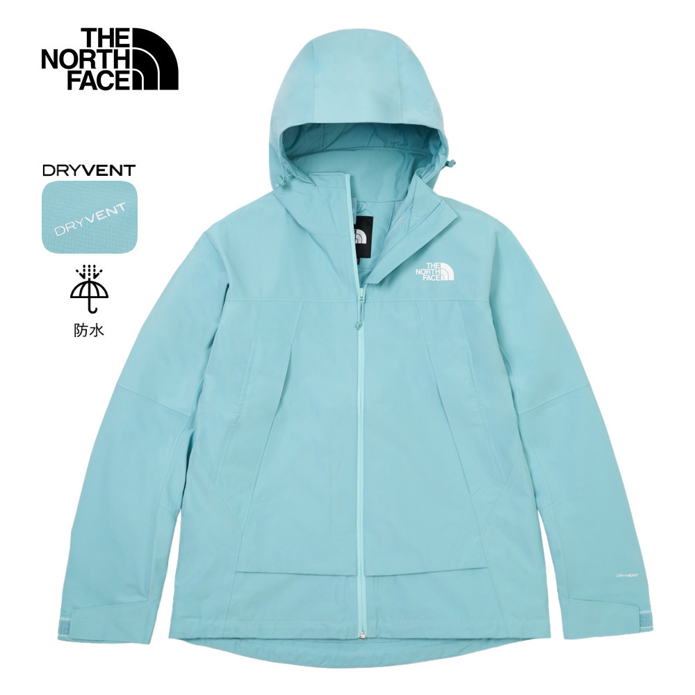 The North Face北面女款藍色DRYVENT防水衝鋒衣｜8BWEBOA－颯爽專賣店