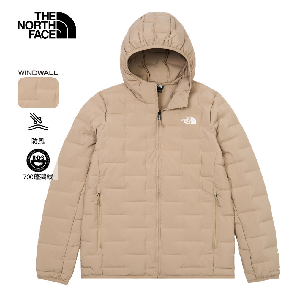 The North Face北面男款棕色DWR防潑水羽絨外套｜8DWVBOX｜翔翼官方商城