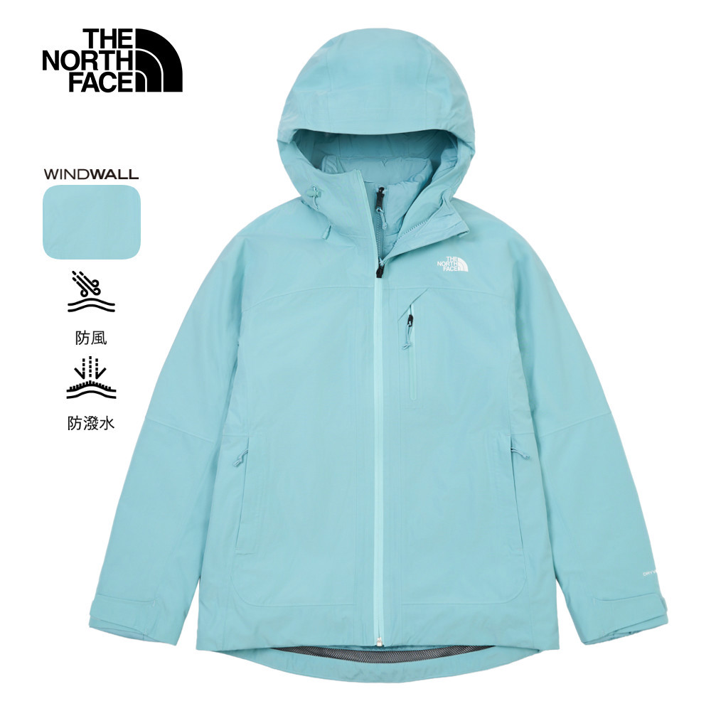 The North Face北面女款藍色DRYVENT防水三合一外套｜8ED1BOA｜提供多样－威