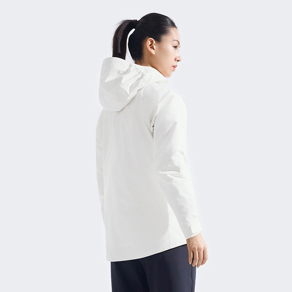 The North Face北面女款米白色DRYVENT防水三合一外套｜8ED1QLI