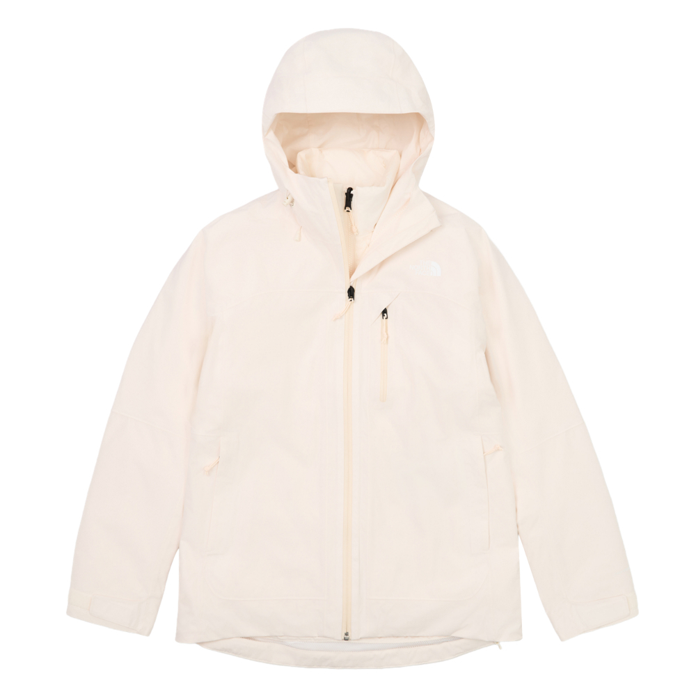The North Face北面女款米白色DRYVENT防水三合一外套｜8ED1QLI