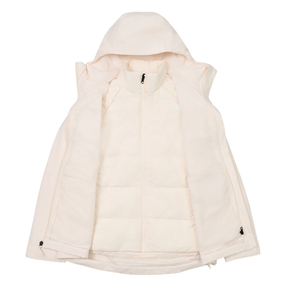 The North Face北面女款米白色DRYVENT防水三合一外套｜8ED1QLI