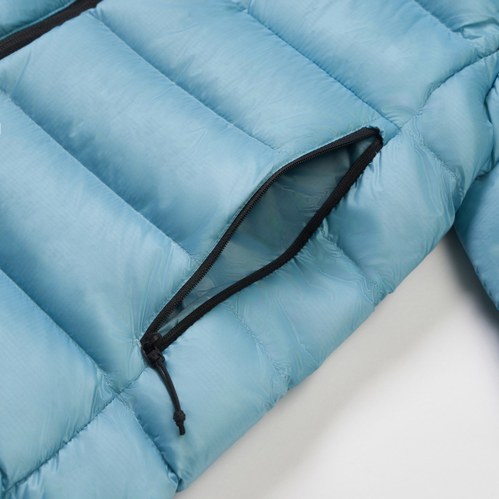 The North Face北面女款藍色DWR防潑水羽絨外套｜8EWSE08