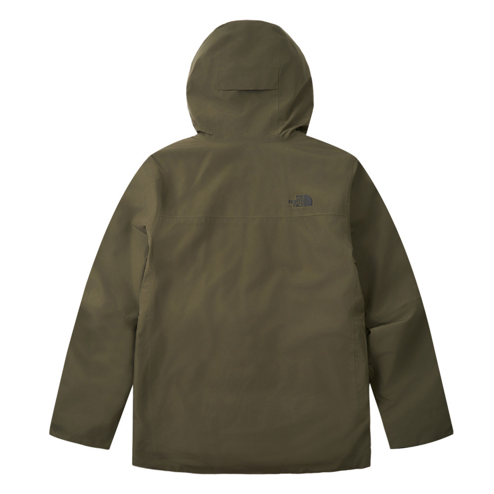 The North Face北面男款綠色DRYVENT防水三合一外套｜83SL4WC