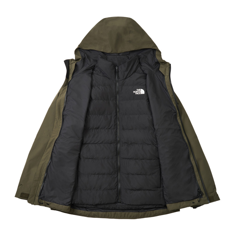 The North Face北面男款綠色DRYVENT防水三合一外套｜83SL4WC