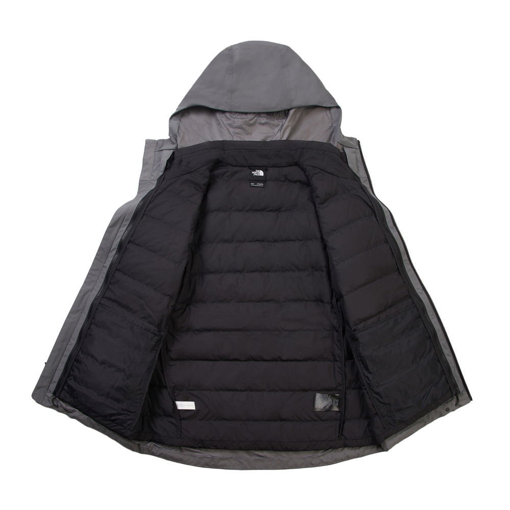 The North Face北面男款灰色DRYVENT防水三合一外套｜83SLRPI