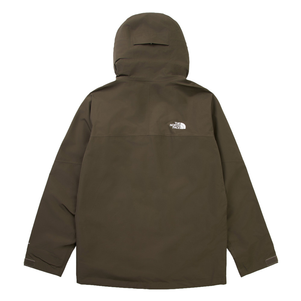 The North Face北面男款灰褐色DRYVENT防水衝鋒衣｜8BWF21L