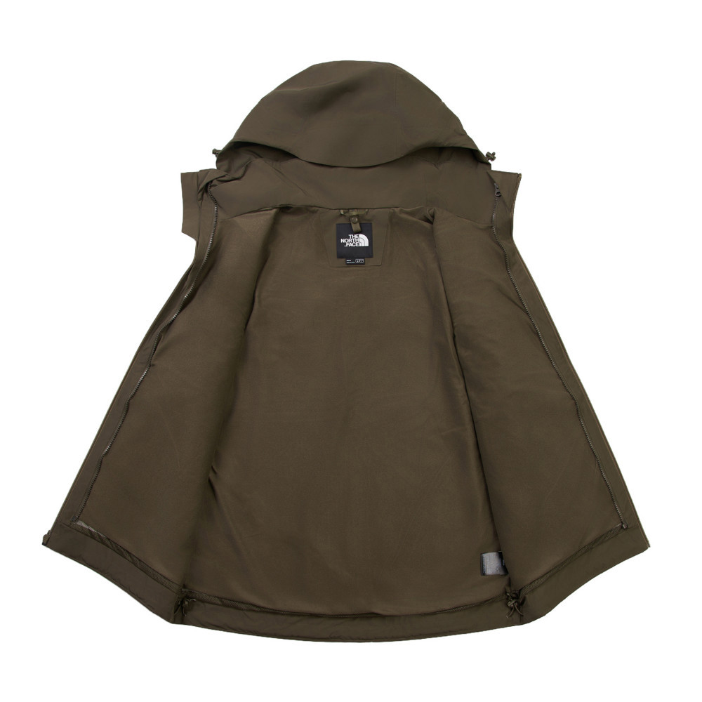 The North Face北面男款灰褐色DRYVENT防水衝鋒衣｜8BWF21L