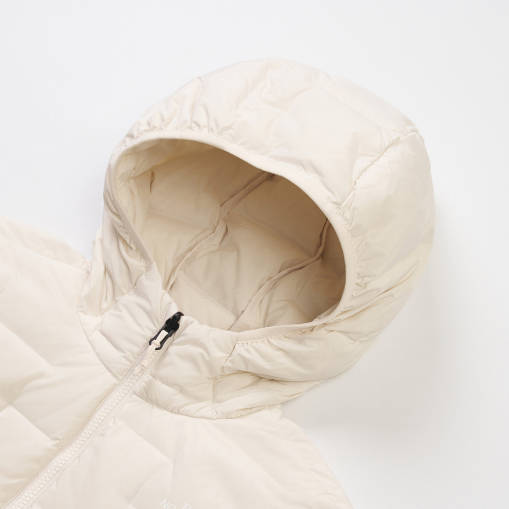 The North Face北面女款米白色DWR防潑水羽絨外套｜8DX6QLI