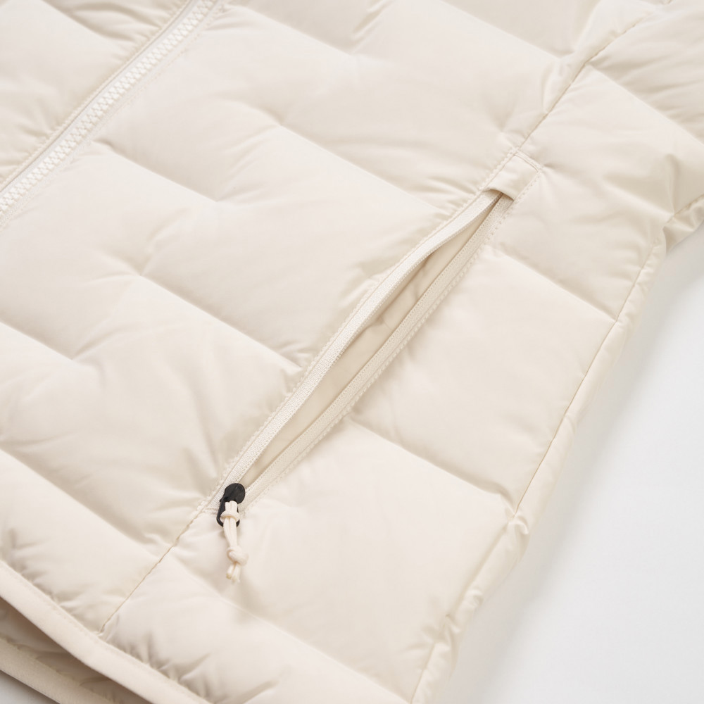 The North Face北面女款米白色DWR防潑水羽絨外套｜8DX6QLI