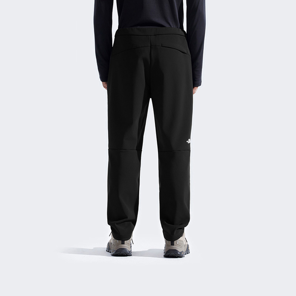 The North Face北面男款黑色DWR防潑水戶外徒步長褲｜8DXBJK3