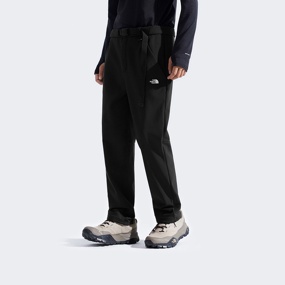 The North Face北面男款黑色DWR防潑水戶外徒步長褲｜8DXBJK3