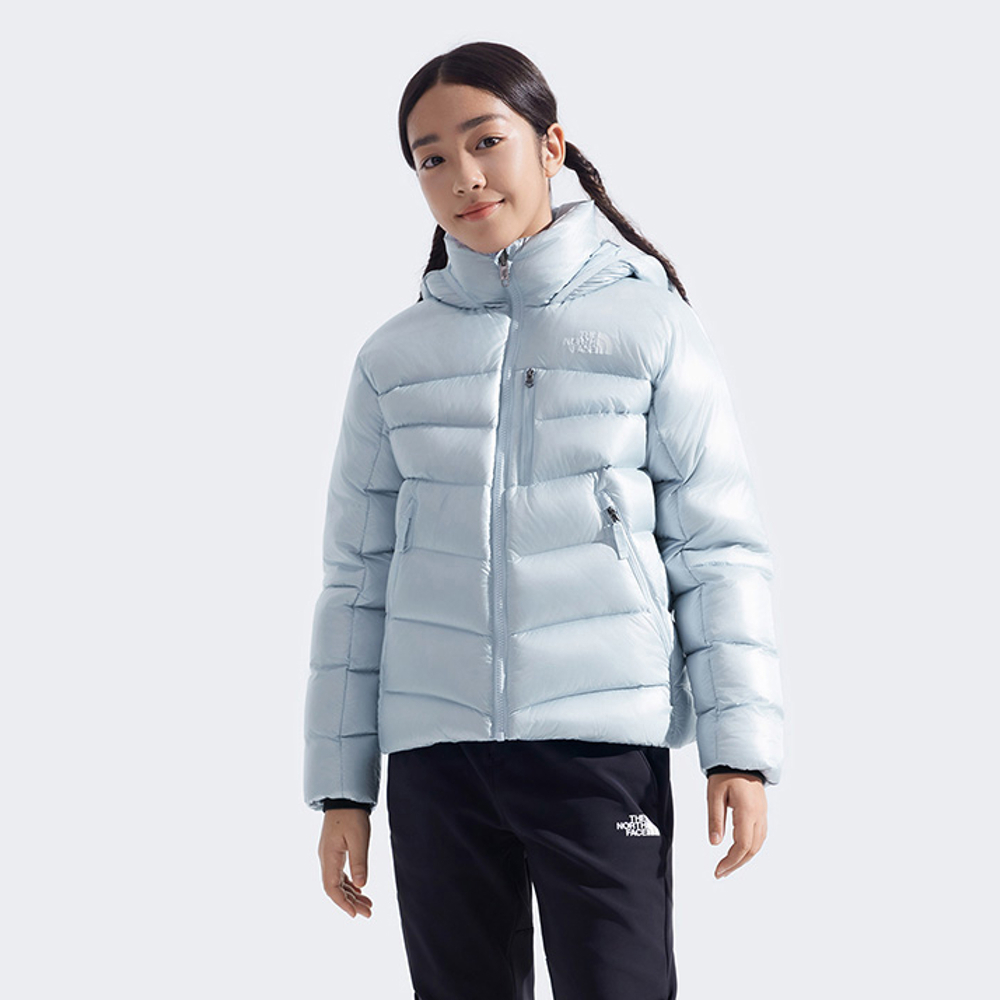 The North Face北面兒童藍色DWR防潑水羽絨外套｜89XSBPO