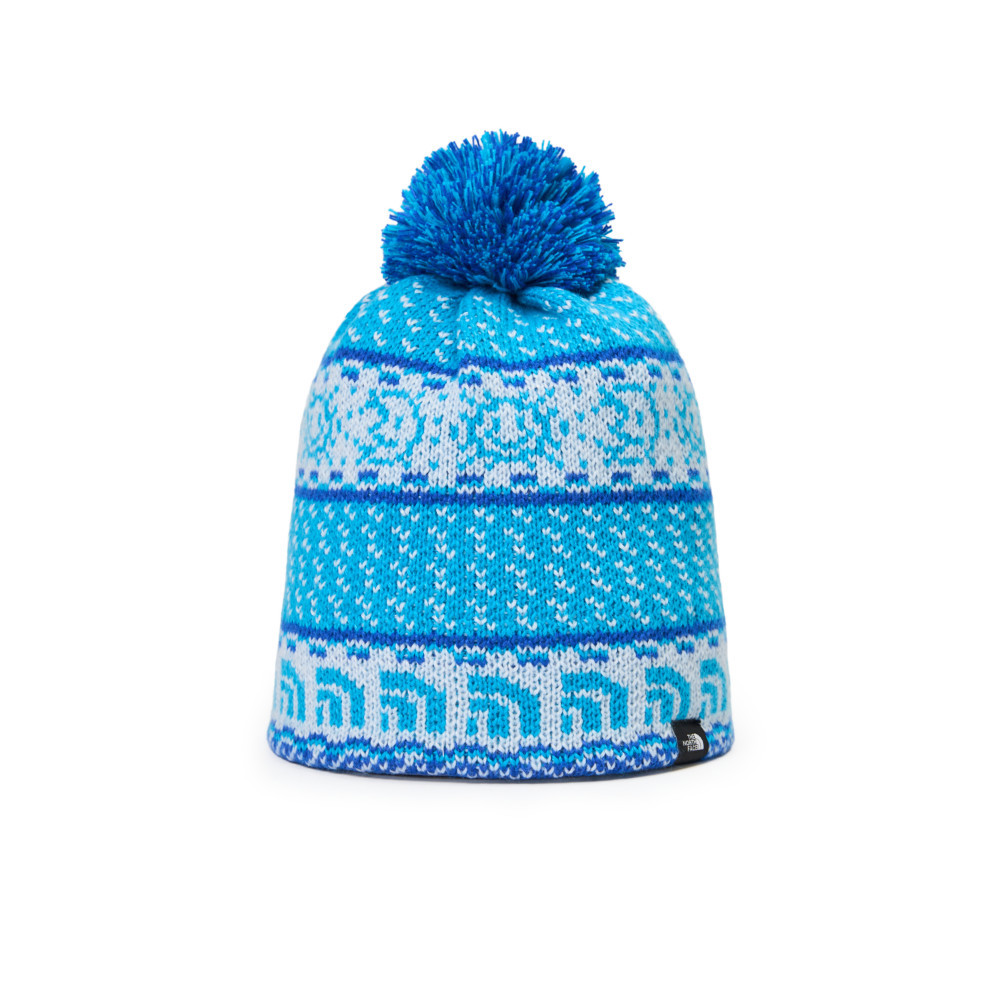 The North Face北面兒童藍色毛帽｜8CGTHGO