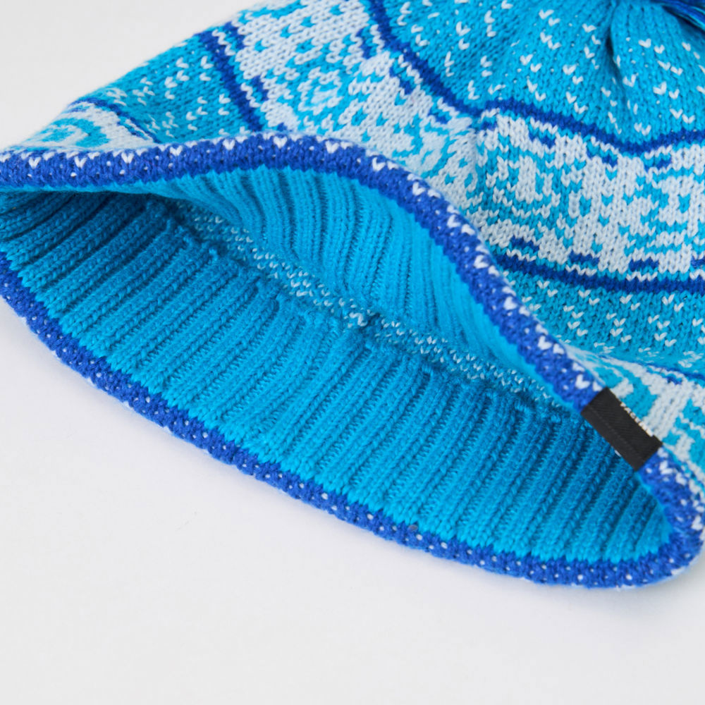 The North Face北面兒童藍色毛帽｜8CGTHGO