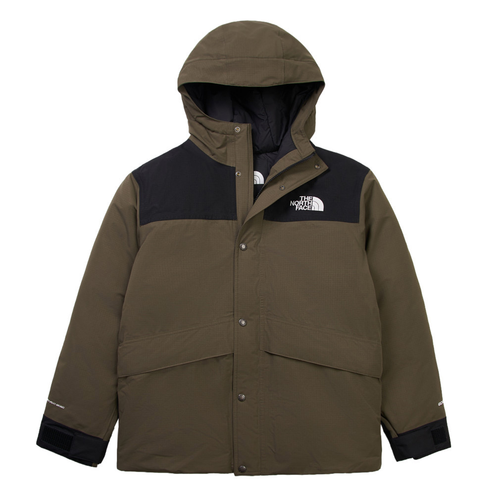 The North Face北面兒童灰褐色DRYVENT Mono防水羽絨外套｜8EJR21L