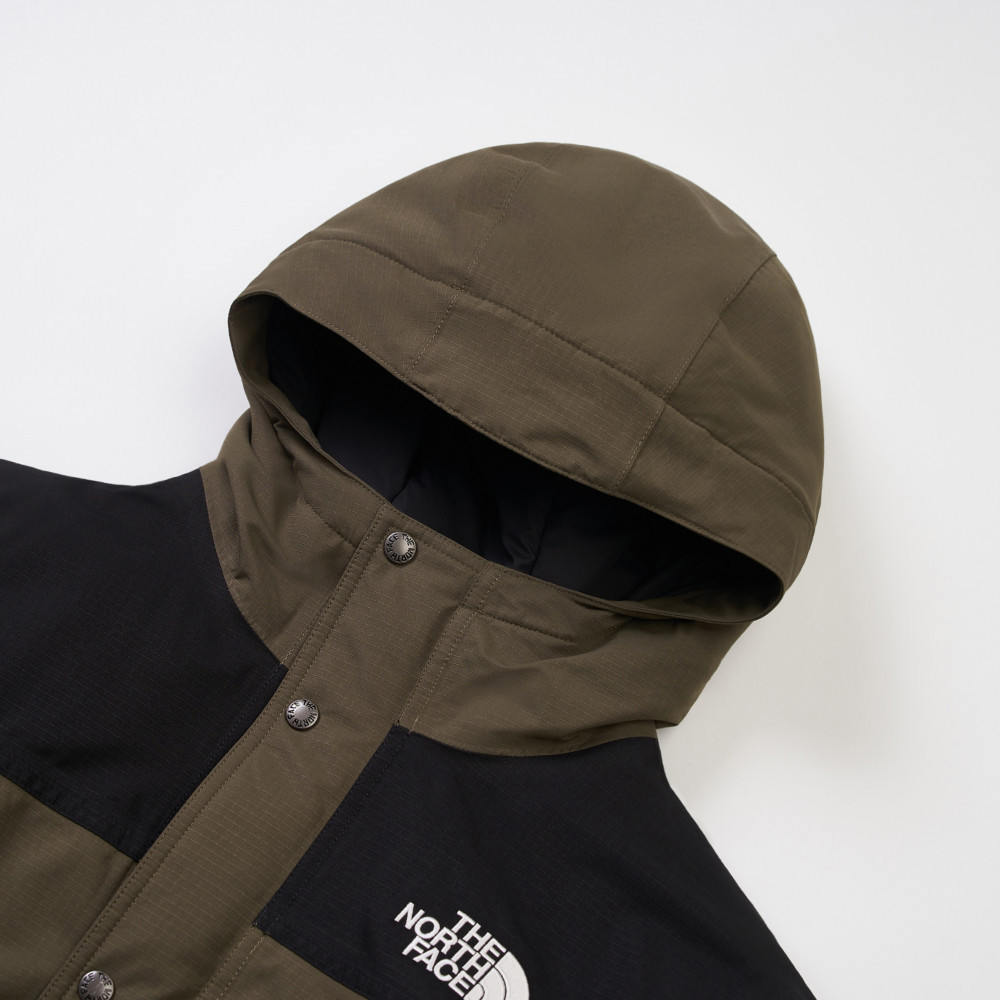 The North Face北面兒童灰褐色DRYVENT Mono防水羽絨外套｜8EJR21L