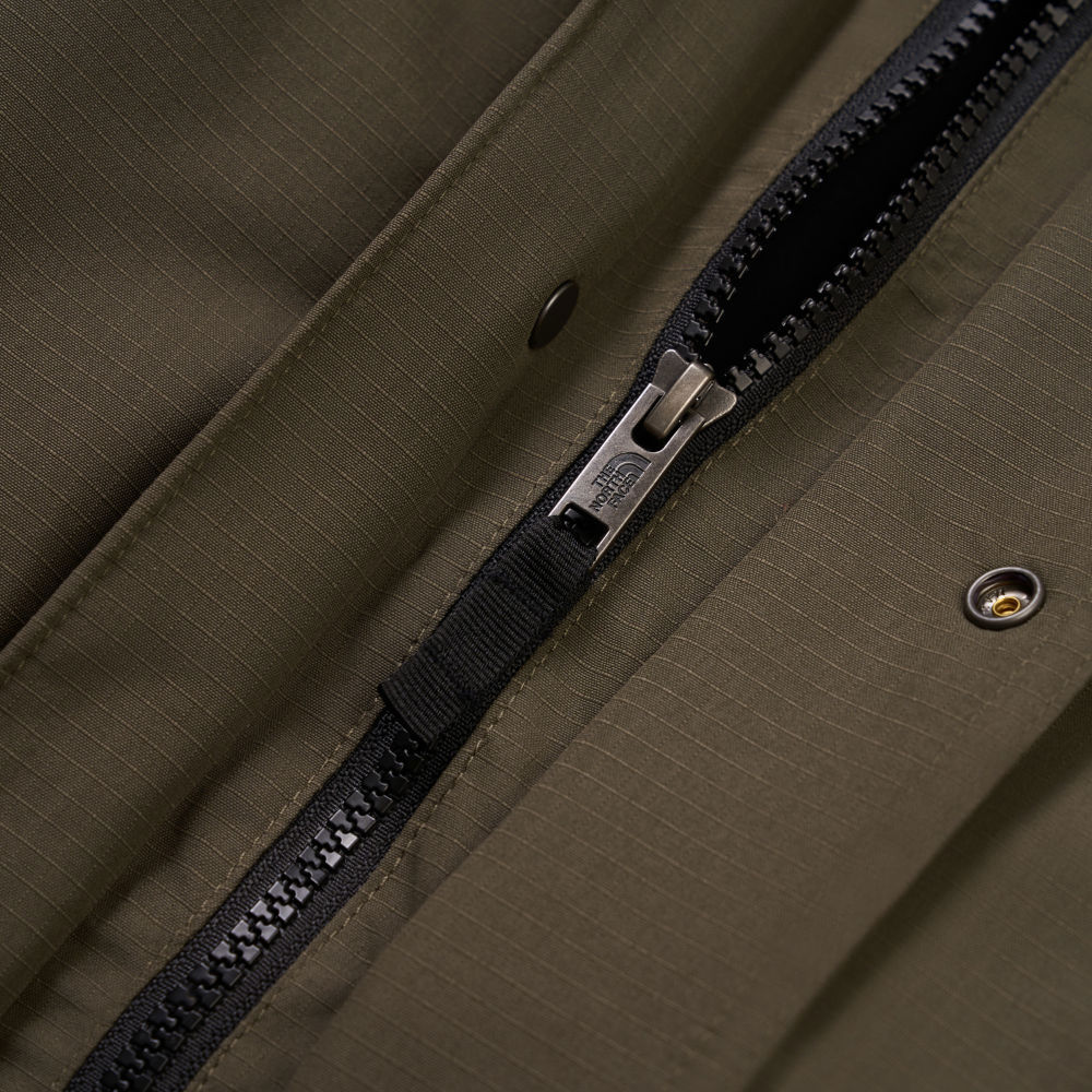 The North Face北面兒童灰褐色DRYVENT Mono防水羽絨外套｜8EJR21L