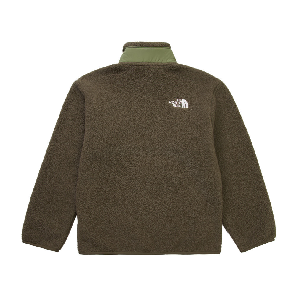 The North Face北面兒童綠色抓絨外套｜8AZGC8I