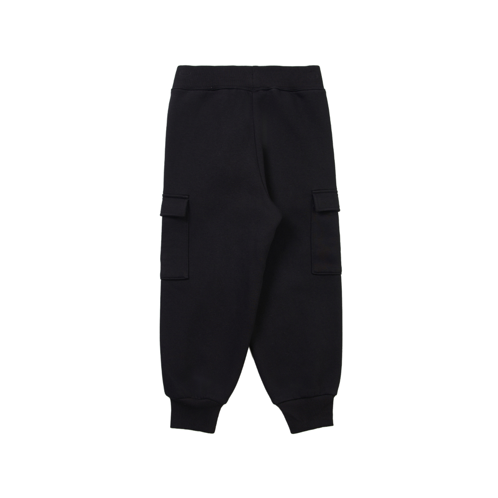 The North Face北面兒童黑色運動休閒長褲｜8F14JK3