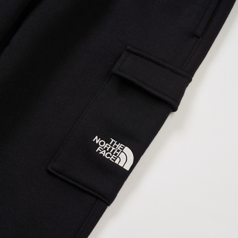 The North Face北面兒童黑色運動休閒長褲｜8F14JK3